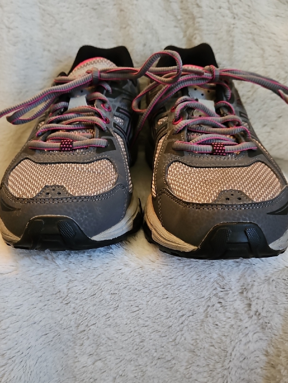 Asics Gray and Pink Women's Sneakers
